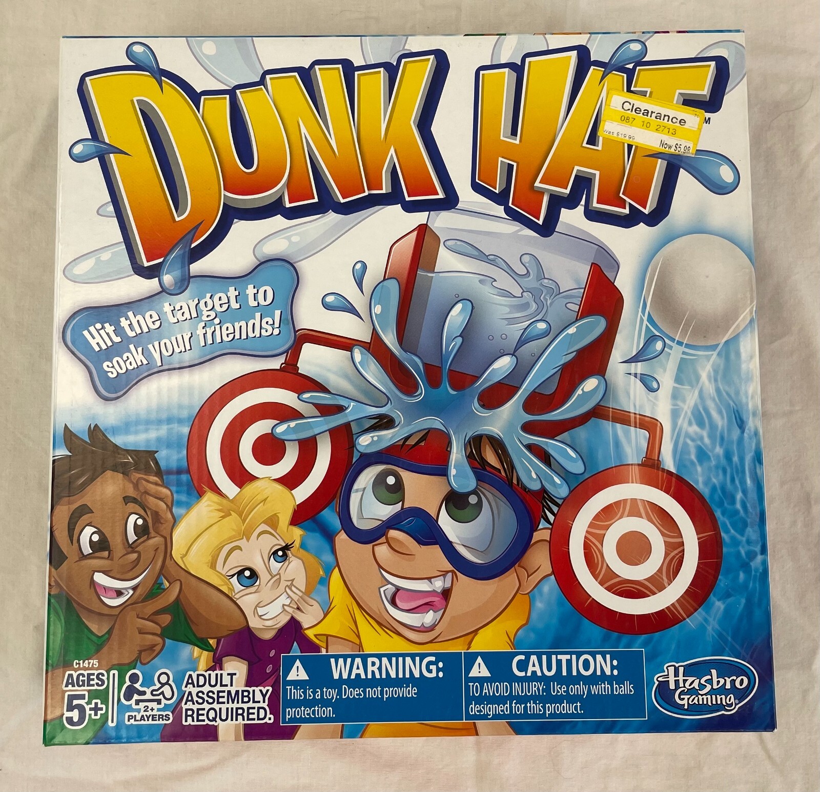 DUNK HAT GAME Hit Target Soak Friends! 2016 Hasbro New Sealed! Hard To Find!