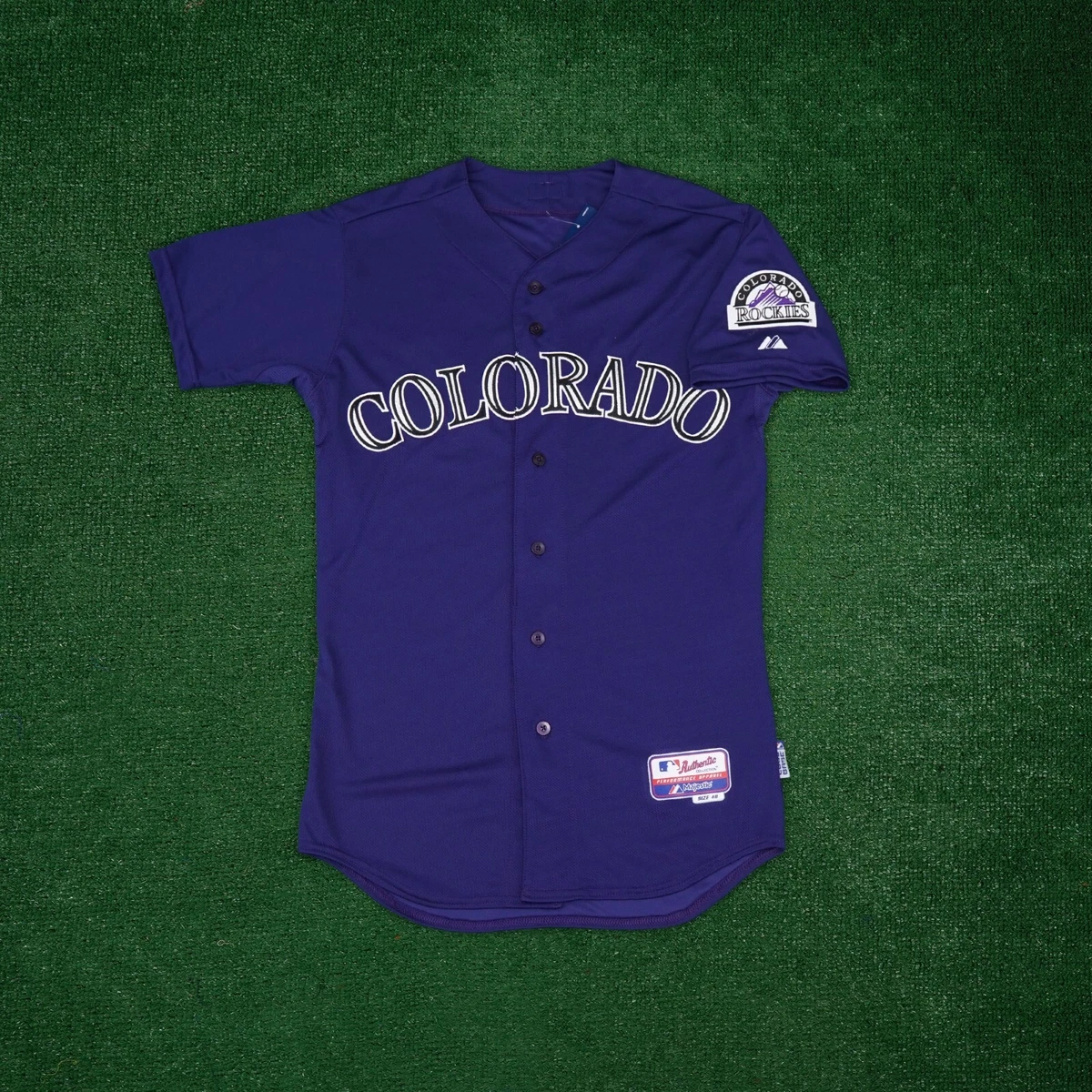 Colorado Rockies Authentic On-Field Alternate Purple Cool Base Jersey