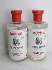 THAYERS FACIAL TONER WITCH HAZEL WITH ALOE VERA ROSE PETAL 12 OZ LOT OF 2