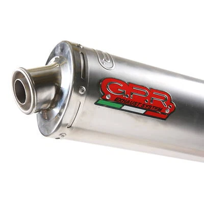 Pot D'Échappement GPR Inox Tondo Approuvé pour Kawasaki 400 ZXR ZX4R Ninja 19 - Photo 1/3
