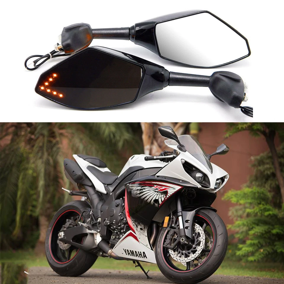 ESPEJOS RETROVISORES LED INTERMITENTE 2001 2002 2003 2004 2005 2006 YAMAHA YZF R6 / FZ6R Foto 2 de 4