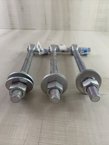 LOT OF 3 National Hardware Stanley Bolt Hook 1/2" x 6" Zinc Plated SWL 100 Lbs - Picture 2 of 6