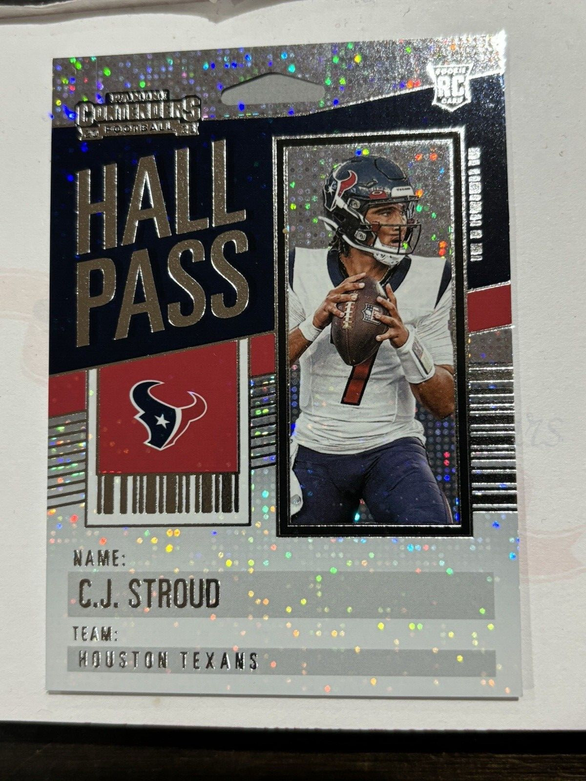 2023 Panini Contenders Hall Pass Silver RC 24 CJ Stroud Texans Offense ROY 2023