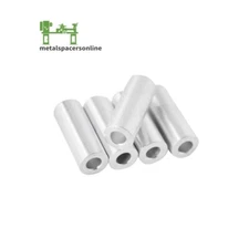 New Aluminum Spacer Bushing 3/8" OD x 3/16" ID--Fits M4/M5 or #8/#10 Screws