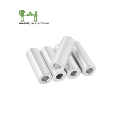 Aluminum Spacer 3/4 OD x 1/2 ID x Choose Your Length, Round Spacer Unthreaded Standoff Bushing Plain Finish, Fits Screws Bolts 1/2 or M12 by Metal Spacers Online (1/2 Length, 5 Pack