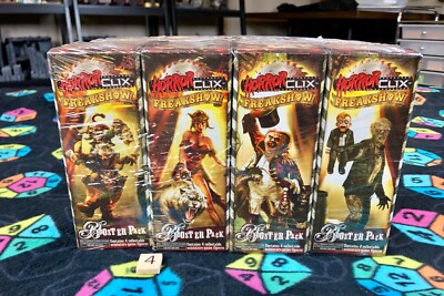HorrorClix Freakshow 12 Booster Pack Brick from WizKids, New and Sealed, Lot #4