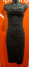 Guess Strapless Black Midi Dress, Size XS, New With Tag, RRP £84, B98