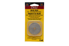 Paquete de 5 cuchillas de repuesto para cortador rotativo Dritz 45 mm HECHAS EN JAPÓN POR KAI