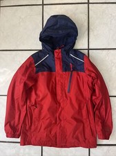 LL Bean Tek Jacket Coat Boys Large 14-16 Red Waterproof Fleece Lined