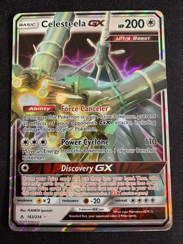 Pokemon - Celesteela GX - 163/214 - Ultra Rare - Sun & Moon Unbroken  Bonds - NM