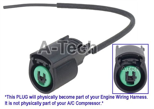 A/C Compressor WIRING HARNESS PLUG Pigtail Connector for KIA Models HS11 - Foto 1 di 2