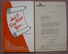AND I SAY UNTO YOU ~ MDR ~ JAMES BAIRD ~ SIGNED TO JACK LEWIS ~ CHURCH OF CHRIST