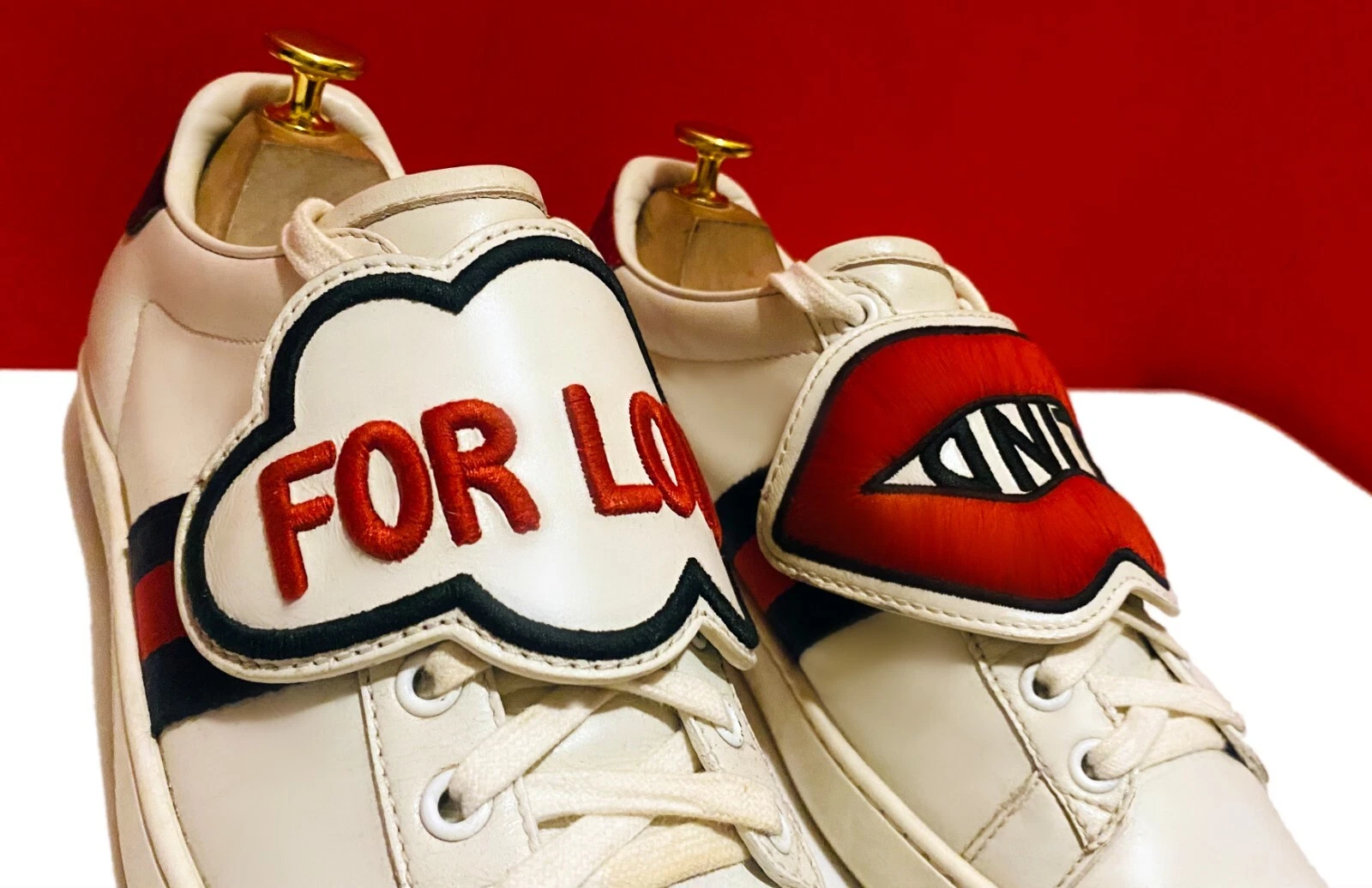 789, !! CHAUSSURES BASKETS DE LUXE GUCCI FEMME RARE FIND BLANC CASSÉ POINTURE 36,5