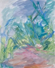 Magdalena Reinharez - Painting Original - Gouache - Landscape Abstract 4