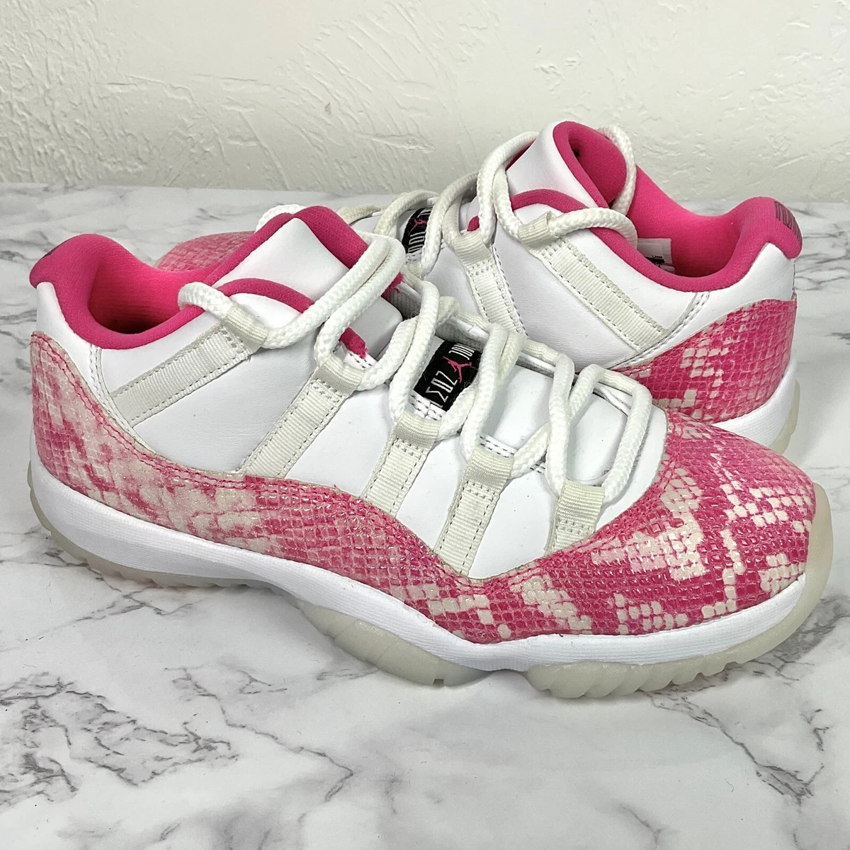 Air jordan 11 pink snakeskin deals 2019