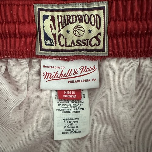 Mitchell & Ness Authentic NBA Detroit Pistons Throwback Vintage Shorts Boys XL - Picture 6 of 7