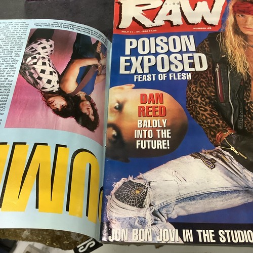 RAW Magazine Issue 49 July 1990 MUSIC METAL ROCK FREE AEROSMITH BOOKLET ATTACHED - Imagen 3 de 4