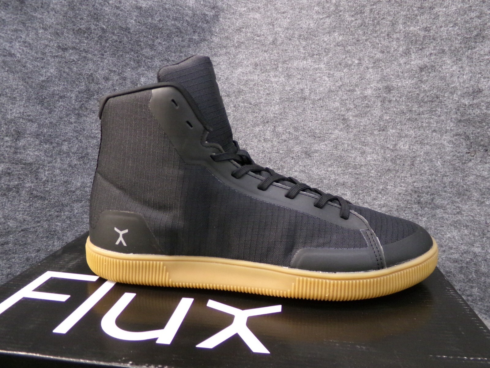 Flux Adapt High Top Trainer Black Gum Men Size 10 Barefoot Athletic Lifting Shoe