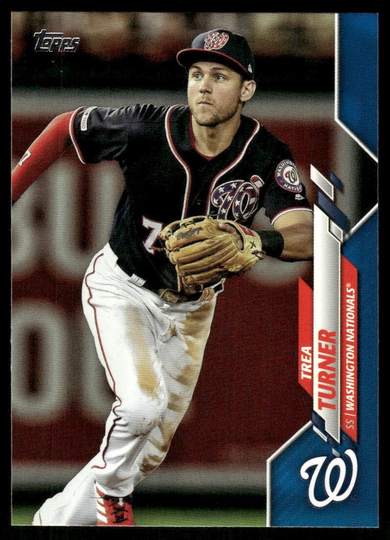 J632 TREA TURNER 2020 TOPPS COMPLETE SETS BLUE /299 NATIONALS #214