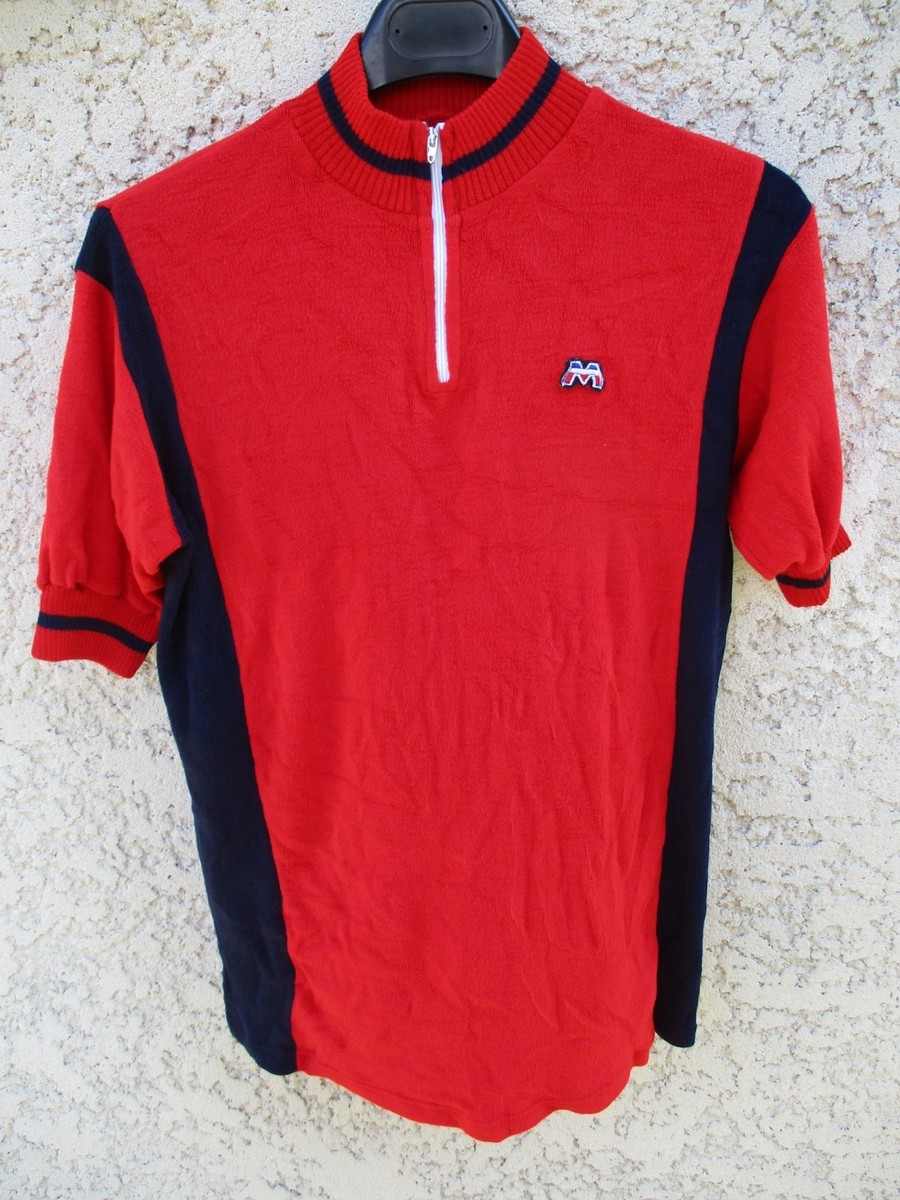 Maillot cycliste MOTOBECANE vintage années 70 shirt trikot camiseta jersey M/L