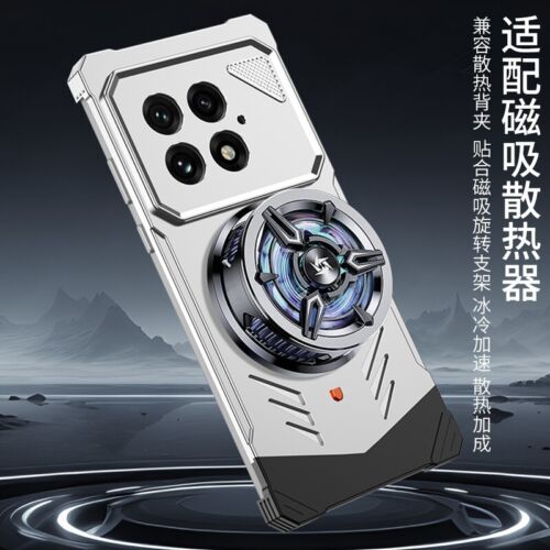 Magnetic Aluminum Alloy Metal Rimless Heat Dissipation Stand Case For Oneplus 13 - Picture 8 of 17