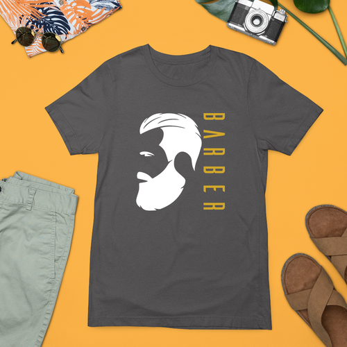 Camiseta de corte de pelo de peluquero moderna con logotipo de barba Camiseta peluquería regalo - Imagen 4 de 24