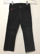 Girls Jeans Size 4 Regular Black Button Adjustable Elastic Waist Lee Girls Y9