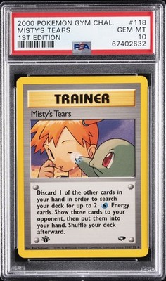 2000 POKEMON GYM CHALLENGE 1ST EDITION #118 MISTY'S TEARS PSA 10