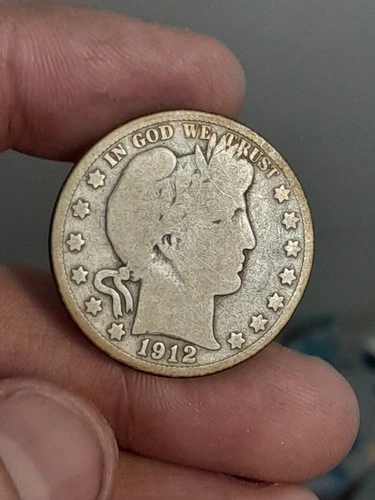 1912- S Barber Half Dollar #4