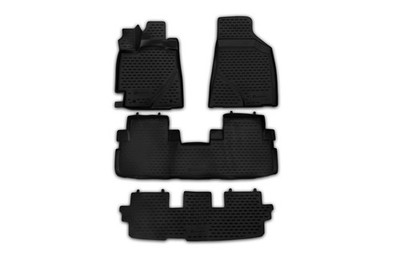 Passgenaue 3D Fußmatten für TOYOTA Highlander, 2010-2014, SUV 5 Türen, 4 tlg.