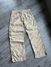 Kenzo Homme vintage Archive multipocket beige men's wide pants Size: 31