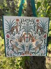 HG REUSABLE SHOPPING TRAVEL TOTE BAG LEOPARDS ECO FRIENDLY 🐆CATS