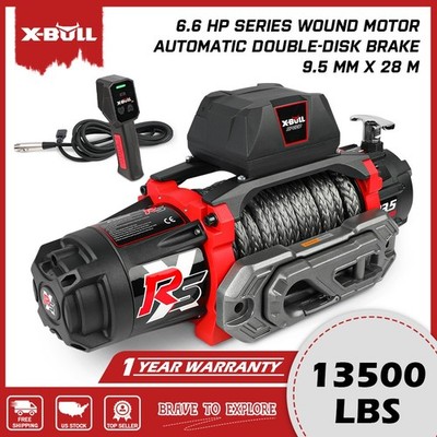 X-BULL Electric Winch 13500LBS 14500LBS 12000LB 10000LB 12V Truck Jeep Tow Winch