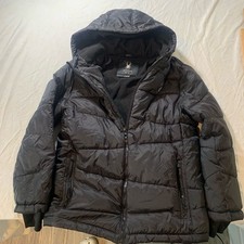 Spyder Youth Boys Hooded Puffer Jacket, Black, Size L 14/16