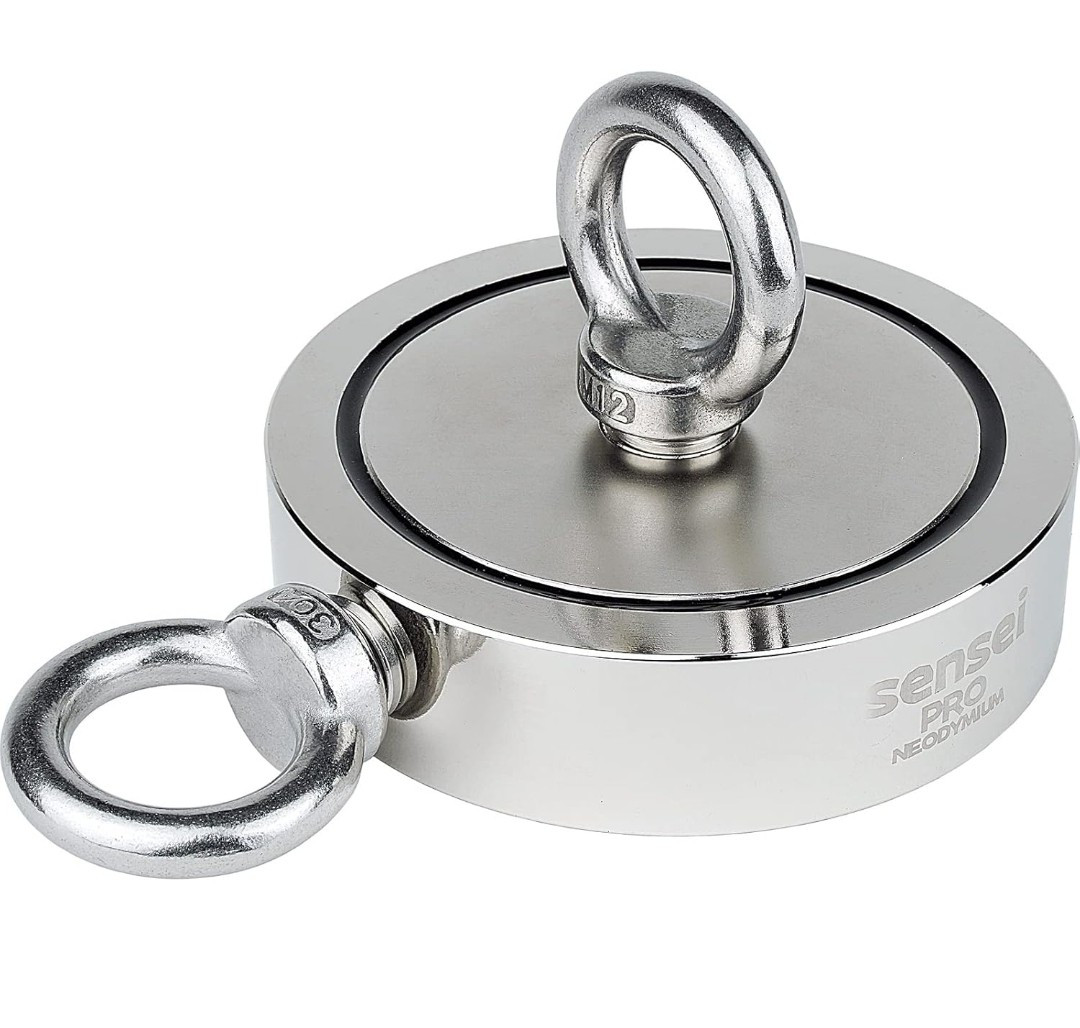 Magnete SENSEI da 500 kg, Magnete a Doppia Faccia al Neodimio N52 con Occhiello