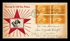 DR JIM STAMPS US COVER GOLD STAR MOTHERS FDC BLOCK OF 4 CROSBY PHOTO CACHET