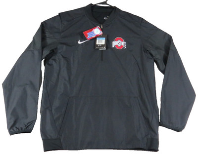 NWT Nike Ohio State Buckeyes Lockdown Jacket Storm-FIT 1/4 Zip Men Medium Black