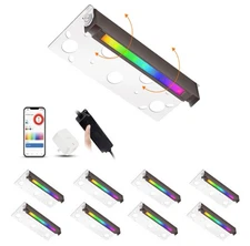 CLOUDY BAY [8 Pack] 12-15V Low Voltage 12 Inch 5W Smart Hardscape Lighting