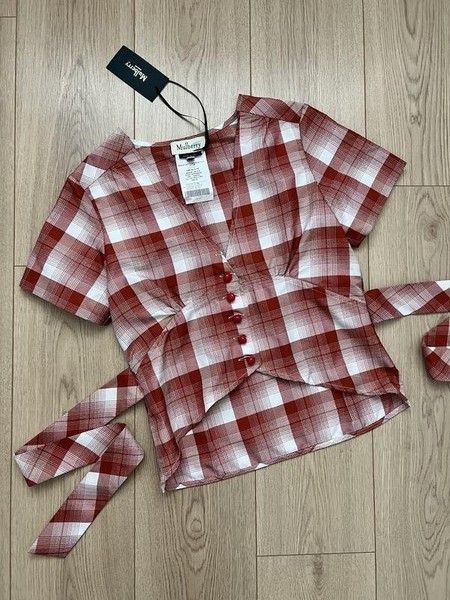 Women Mulberry Shirt Red Polyester 36