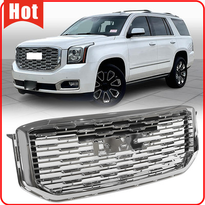 Chrome Front Upper Grille For Yukon/ Yukon XL Denali Style 2015-2020 22936421