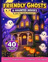 Ausmalbuch FüR Kinder 5-9 Jahre - Gespenster, SpukhäUser, KüRbisse, Halloween