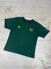 Vintage South Africa Rugby Training Shirt 2000s Jersey Men Size S Green