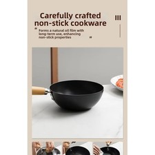 Wok in ferro battuto stile