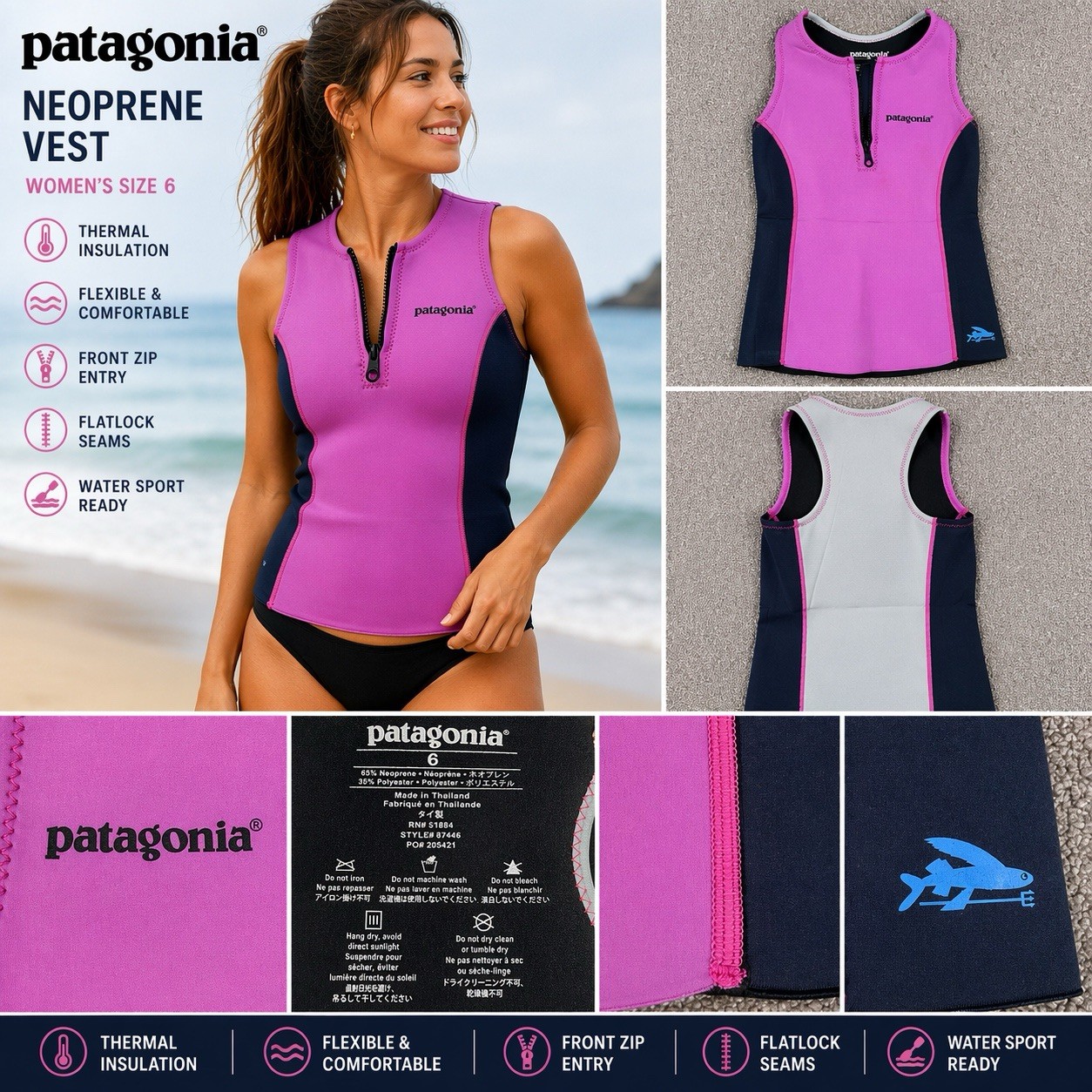 Front Zip Wetsuit Neoprene