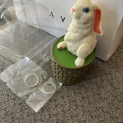 Ostergeschenk - Avon Sterling Silber Creolen in Hasen Verpackung - Neu in Box