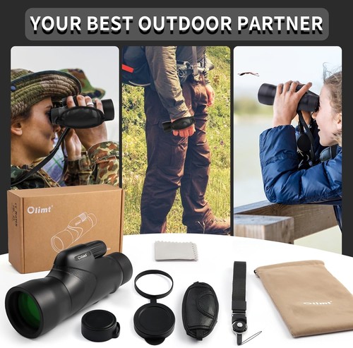 Olimt 12.6x50 Handheld Monocular ED Lenses, 18mm BAK4 Prisms, Phase Coating - Picture 7 of 23