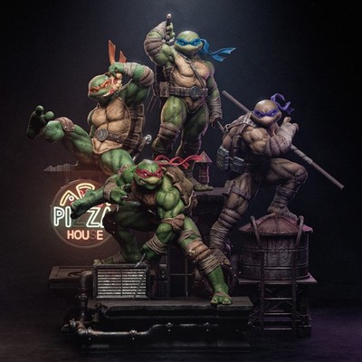 Teenage Mutant Ninja Turtles (Fan Art) - 3D gedrucktes Diorama Kit (CA3D)
