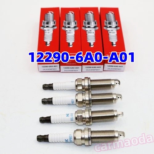 12290-6A0-A01 4PCS Spark Plug DILKAR8P8SY For Honda Civic CR-V NGK 92411