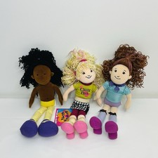 Lote de 3 muñecas de peluche Groovy Girls Manhattan Toy Gwen Reese Janelle 2000 2003