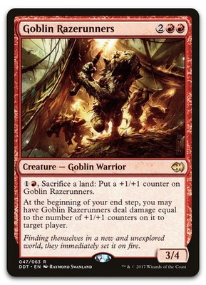 Goblin Razerunners #47 (NM) Merfolk vs Goblins DDT Magic MTG